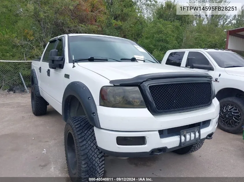 2005 Ford F-150 Fx4/Lariat/Xlt VIN: 1FTPW14595FB28251 Lot: 40340811