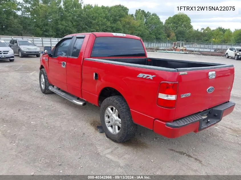 2005 Ford F-150 Stx/Xl/Xlt VIN: 1FTRX12W15NA22075 Lot: 40342966