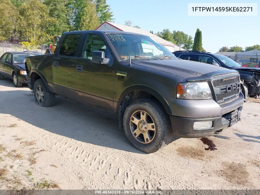 2005 Ford F150 Supercrew VIN: 1FTPW14595KE62271 Lot: 40343338