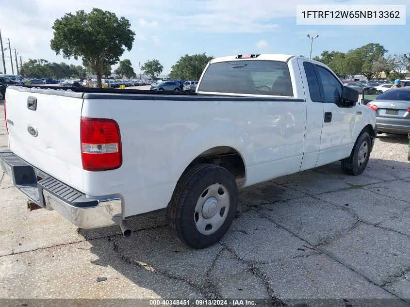 2005 Ford F-150 Stx/Xl/Xlt VIN: 1FTRF12W65NB13362 Lot: 40348451