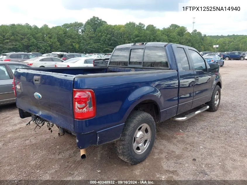 2005 Ford F-150 Lariat/Xl/Xlt VIN: 1FTPX12525NA14940 Lot: 40348932