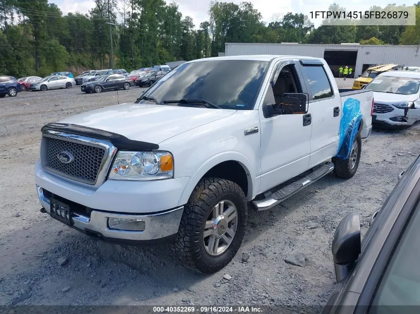 2005 Ford F-150 Fx4/Lariat/Xlt VIN: 1FTPW14515FB26879 Lot: 40352269