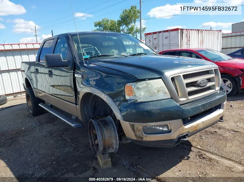 2005 Ford F-150 Fx4/Lariat/Xlt VIN: 1FTPW14595FB32672 Lot: 40352679