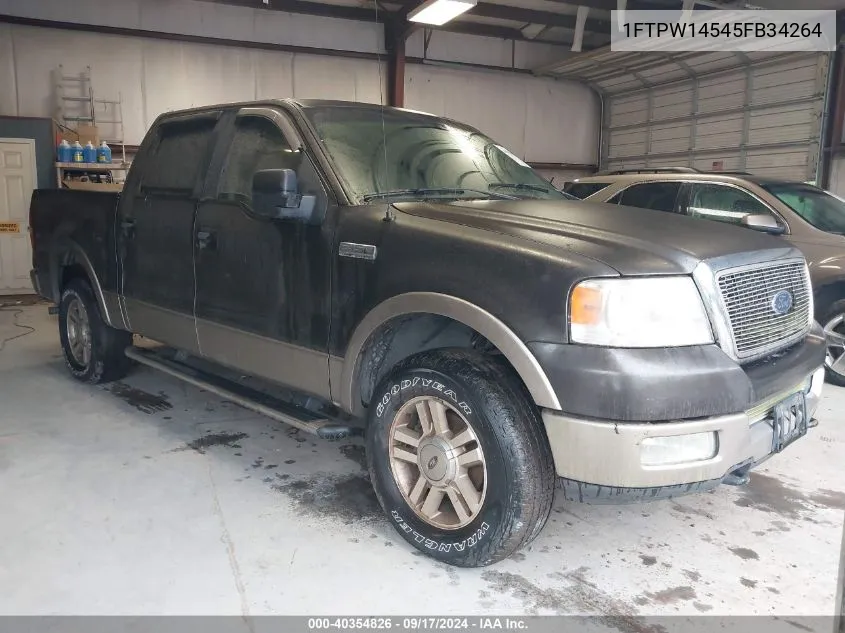 2005 Ford F-150 Fx4/Lariat/Xlt VIN: 1FTPW14545FB34264 Lot: 40354826