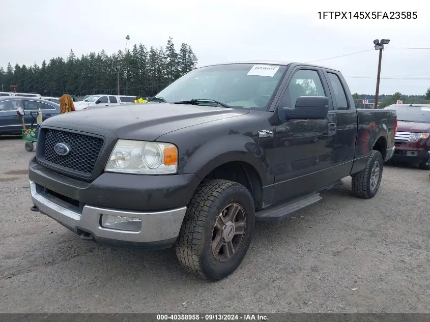 2005 Ford F-150 Fx4/Lariat/Xl/Xlt VIN: 1FTPX145X5FA23585 Lot: 40358955