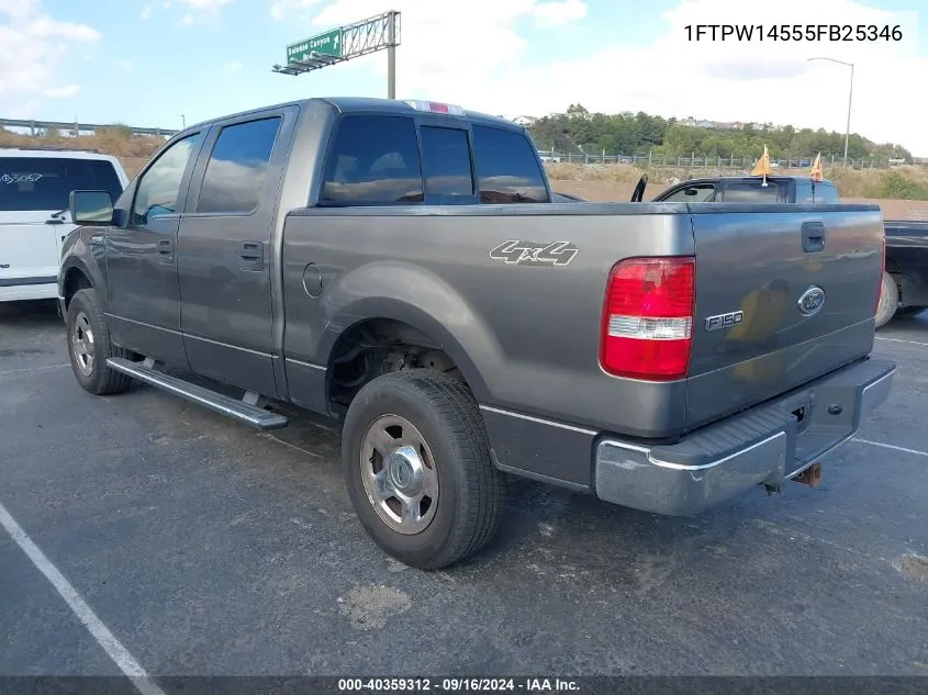 2005 Ford F-150 Fx4/Lariat/Xlt VIN: 1FTPW14555FB25346 Lot: 40359312