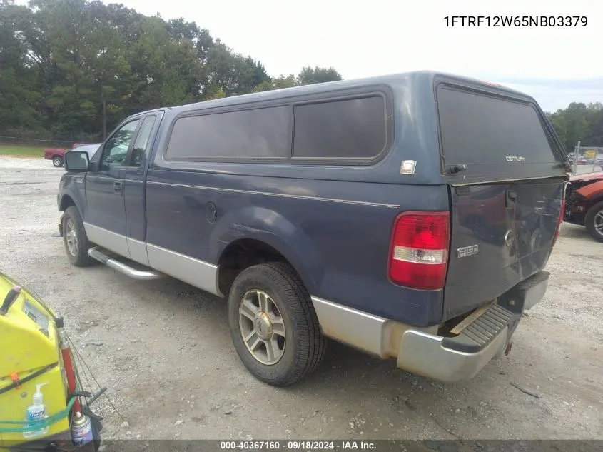 2005 Ford F-150 Stx/Xl/Xlt VIN: 1FTRF12W65NB03379 Lot: 40367160