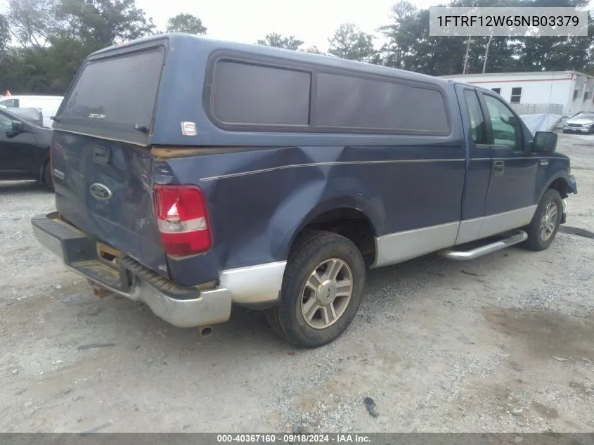 2005 Ford F-150 Stx/Xl/Xlt VIN: 1FTRF12W65NB03379 Lot: 40367160