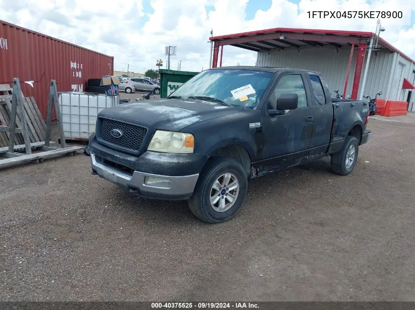 2005 Ford F-150 Xlt/Fx4 VIN: 1FTPX04575KE78900 Lot: 40375525