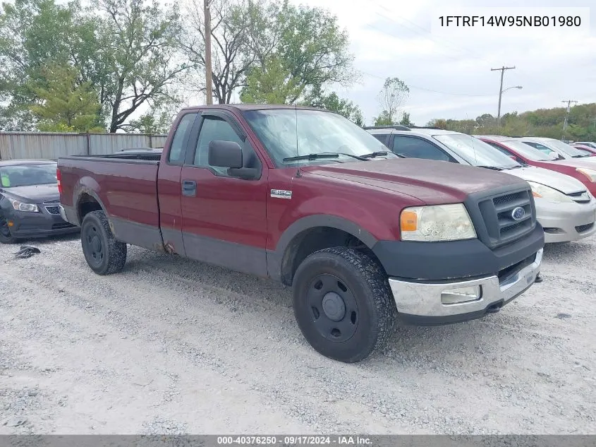 2005 Ford F-150 Stx/Xl/Xlt VIN: 1FTRF14W95NB01980 Lot: 40376250