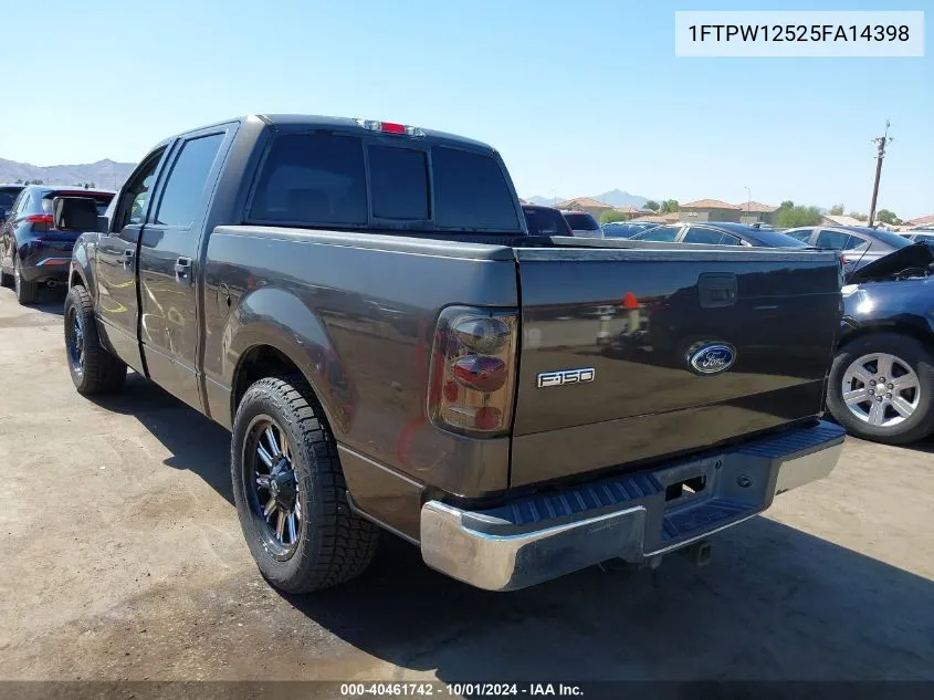 2005 Ford F-150 Lariat/Xlt VIN: 1FTPW12525FA14398 Lot: 40461742