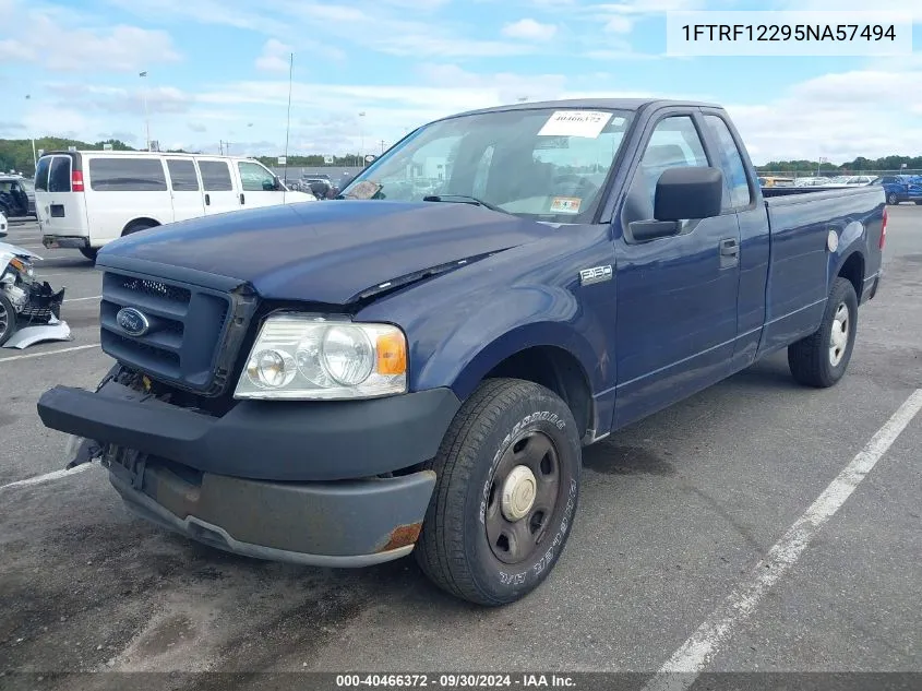 2005 Ford F-150 Stx/Xl/Xlt VIN: 1FTRF12295NA57494 Lot: 40466372