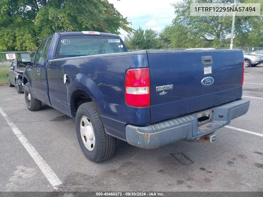 2005 Ford F-150 Stx/Xl/Xlt VIN: 1FTRF12295NA57494 Lot: 40466372