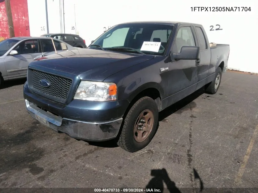 2005 Ford F-150 Lariat/Xl/Xlt VIN: 1FTPX12505NA71704 Lot: 40470733