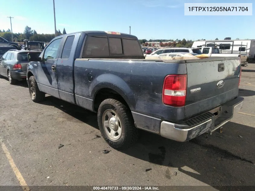 2005 Ford F-150 Lariat/Xl/Xlt VIN: 1FTPX12505NA71704 Lot: 40470733