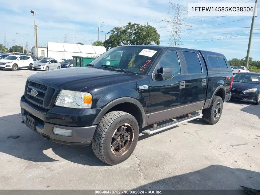 2005 Ford F-150 Fx4/Lariat/Xlt VIN: 1FTPW14585KC38506 Lot: 40470752