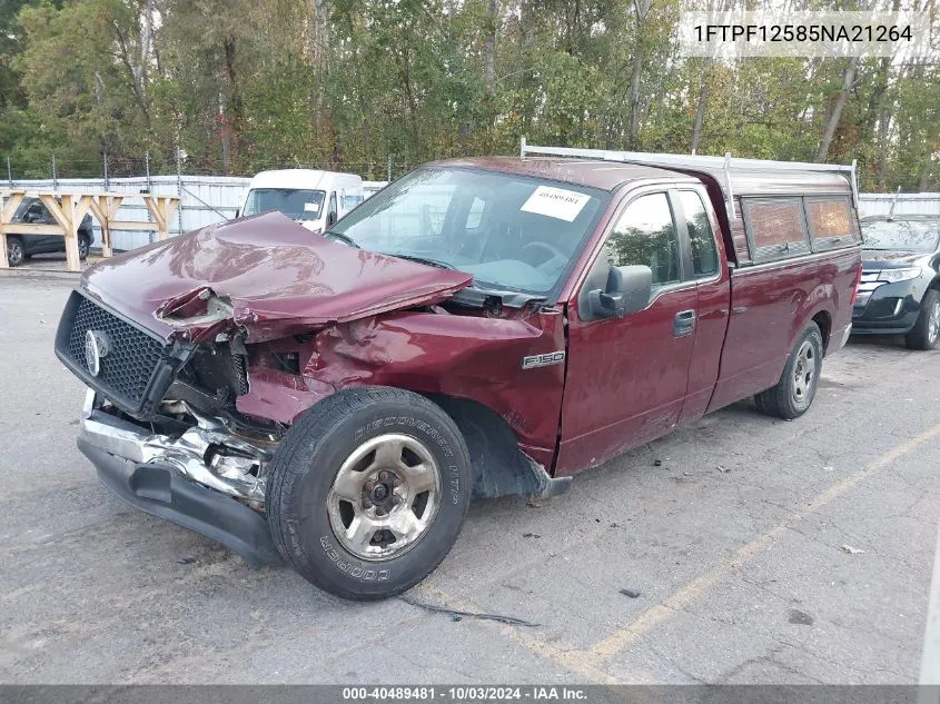 2005 Ford F150 VIN: 1FTPF12585NA21264 Lot: 40489481