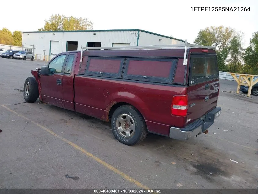 2005 Ford F150 VIN: 1FTPF12585NA21264 Lot: 40489481