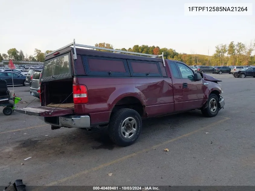 2005 Ford F150 VIN: 1FTPF12585NA21264 Lot: 40489481