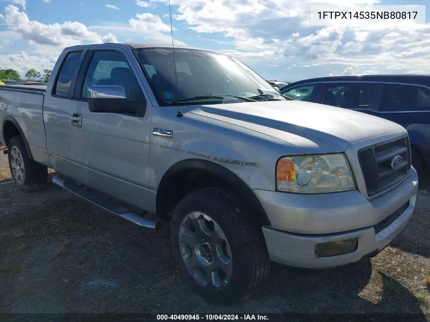 2005 Ford F-150 Fx4/Lariat/Xl/Xlt VIN: 1FTPX14535NB80817 Lot: 40490945