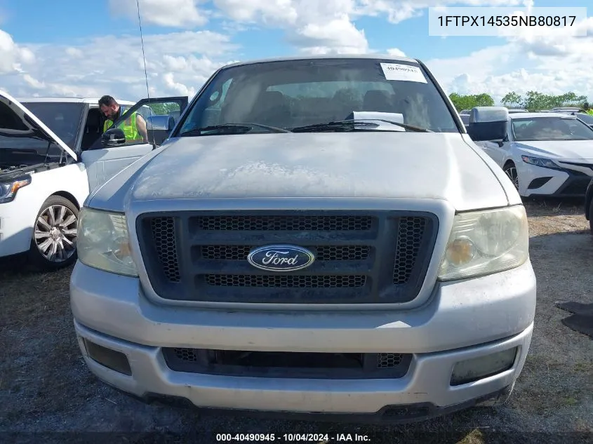 2005 Ford F-150 Fx4/Lariat/Xl/Xlt VIN: 1FTPX14535NB80817 Lot: 40490945