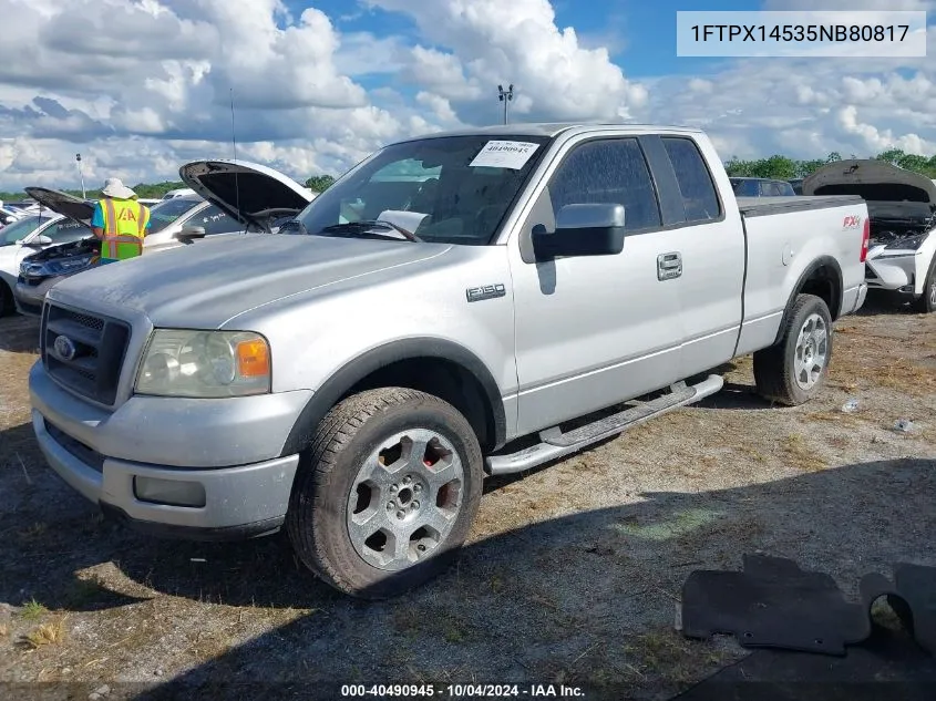 2005 Ford F-150 Fx4/Lariat/Xl/Xlt VIN: 1FTPX14535NB80817 Lot: 40490945