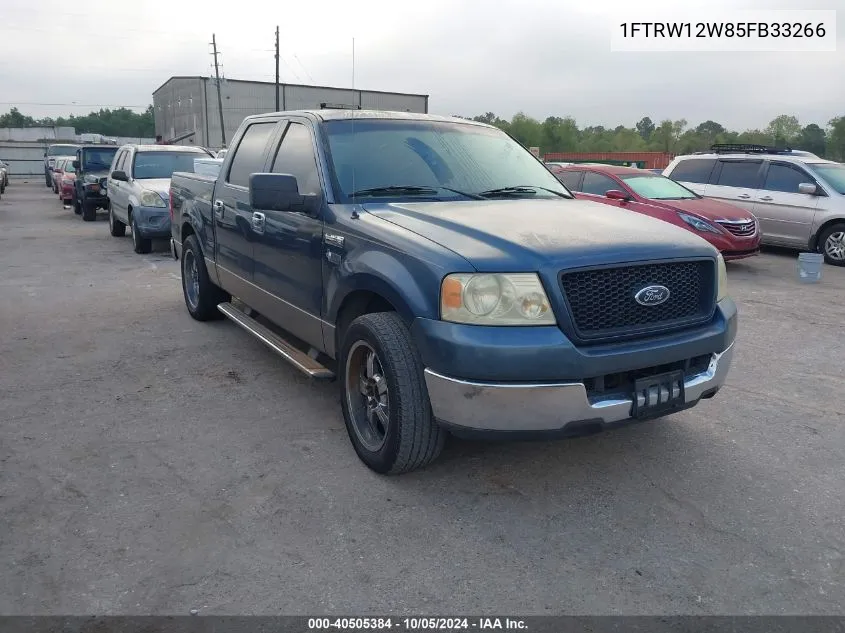 2005 Ford F-150 Xlt VIN: 1FTRW12W85FB33266 Lot: 40505384