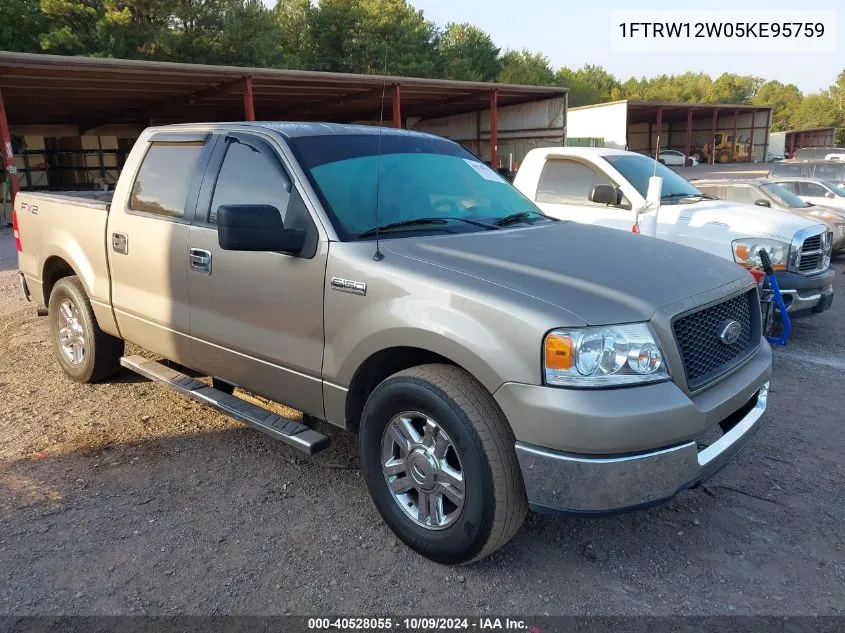 1FTRW12W05KE95759 2005 Ford F-150 Xlt