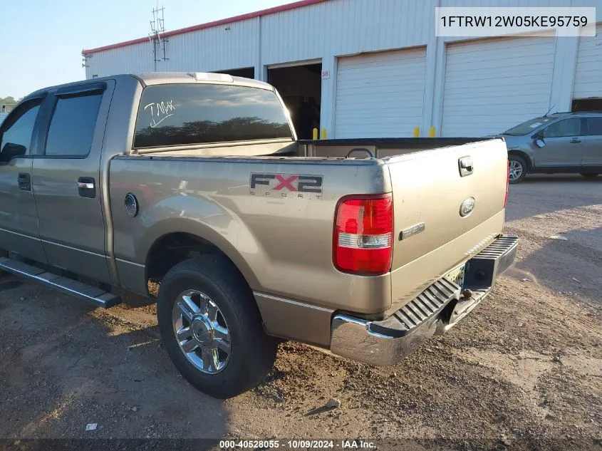 1FTRW12W05KE95759 2005 Ford F-150 Xlt