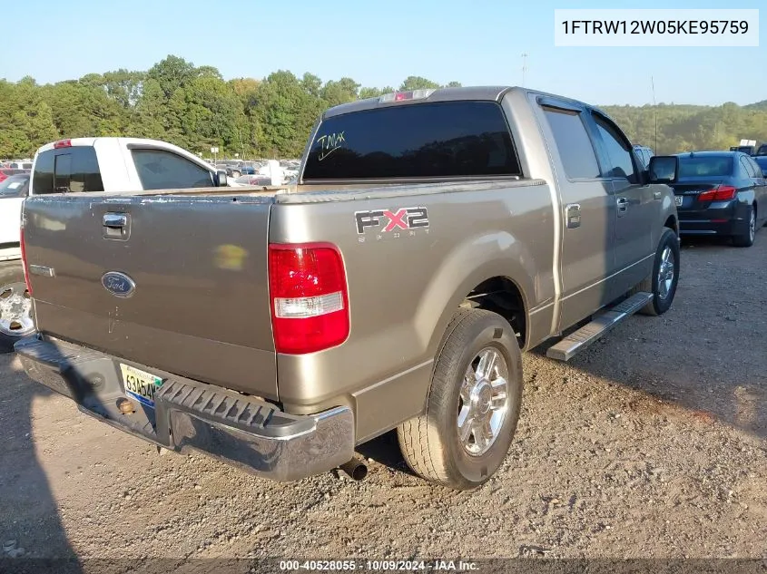 1FTRW12W05KE95759 2005 Ford F-150 Xlt