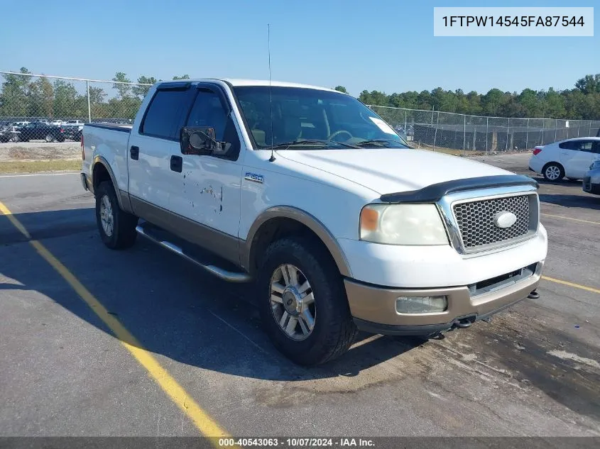 1FTPW14545FA87544 2005 Ford F-150 Fx4/Lariat/Xlt