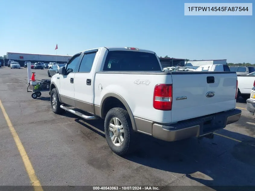 1FTPW14545FA87544 2005 Ford F-150 Fx4/Lariat/Xlt