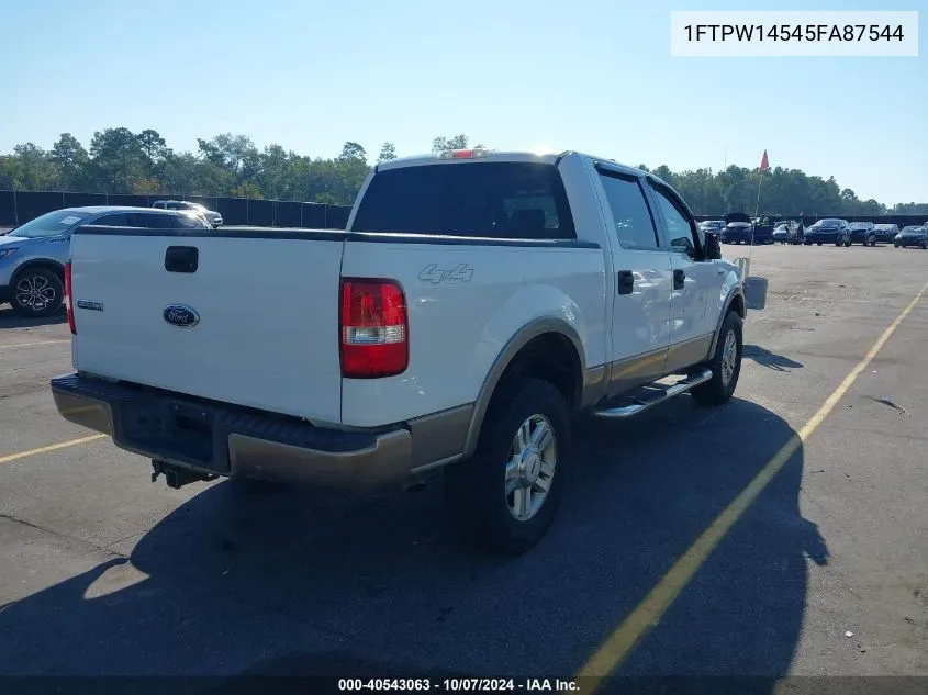 1FTPW14545FA87544 2005 Ford F-150 Fx4/Lariat/Xlt