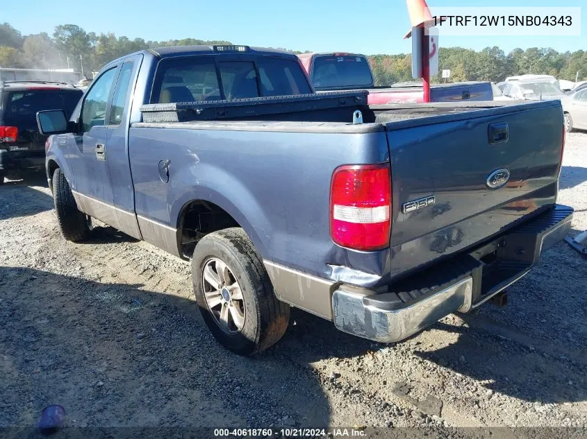 1FTRF12W15NB04343 2005 Ford F-150 Stx/Xl/Xlt