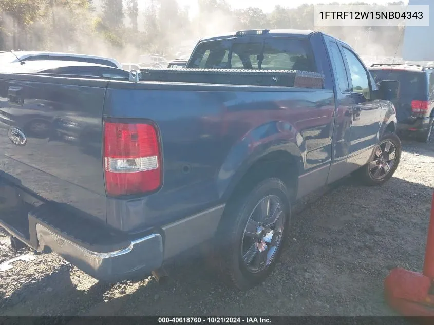 1FTRF12W15NB04343 2005 Ford F-150 Stx/Xl/Xlt