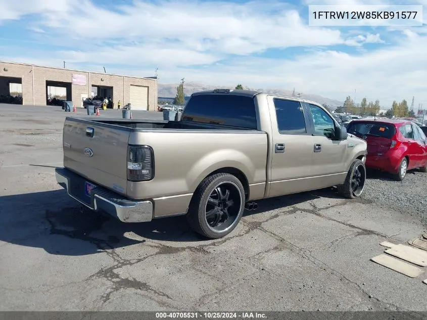 2005 Ford F-150 Xlt VIN: 1FTRW12W85KB91577 Lot: 40705531