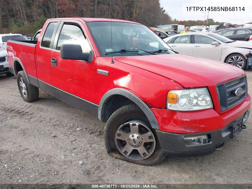 2005 Ford F-150 Fx4/Lariat/Xl/Xlt VIN: 1FTPX14585NB68114 Lot: 40736771