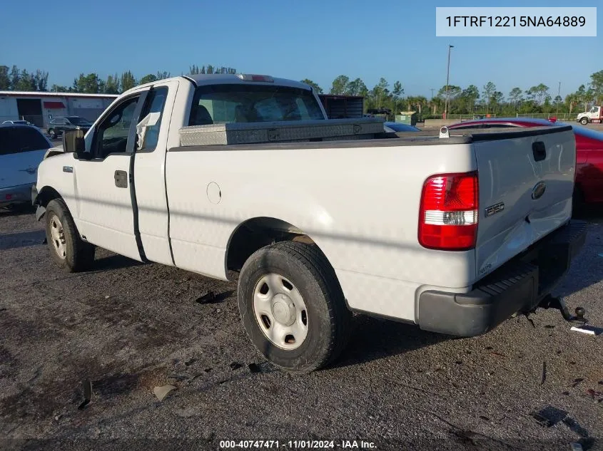 2005 Ford F-150 Stx/Xl/Xlt VIN: 1FTRF12215NA64889 Lot: 40747471