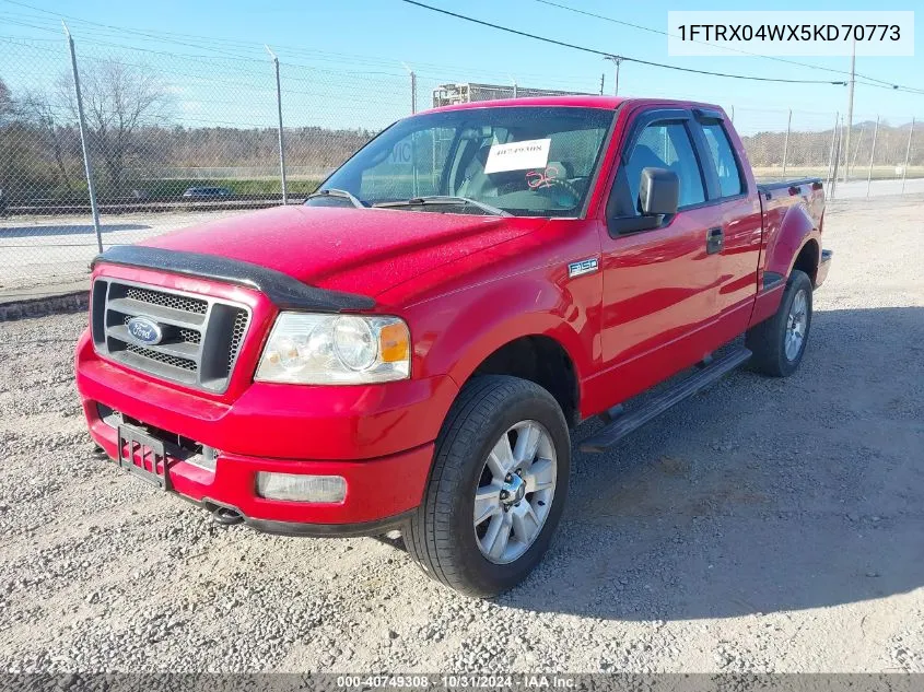 2005 Ford F-150 Stx/Xlt VIN: 1FTRX04WX5KD70773 Lot: 40749308