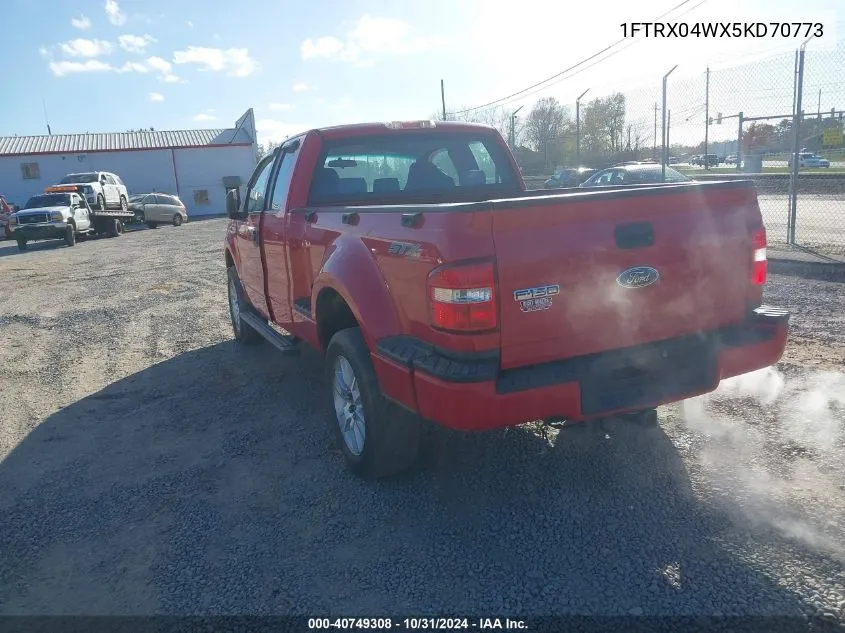 2005 Ford F-150 Stx/Xlt VIN: 1FTRX04WX5KD70773 Lot: 40749308