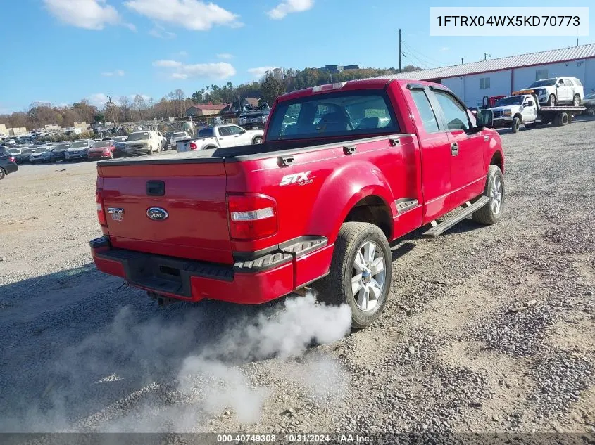 2005 Ford F-150 Stx/Xlt VIN: 1FTRX04WX5KD70773 Lot: 40749308