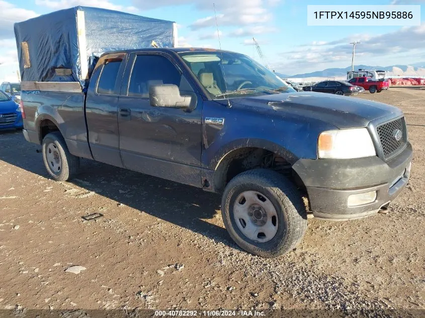 2005 Ford F-150 Fx4/Lariat/Xl/Xlt VIN: 1FTPX14595NB95886 Lot: 40782292