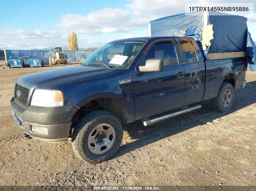 2005 Ford F-150 Fx4/Lariat/Xl/Xlt VIN: 1FTPX14595NB95886 Lot: 40782292