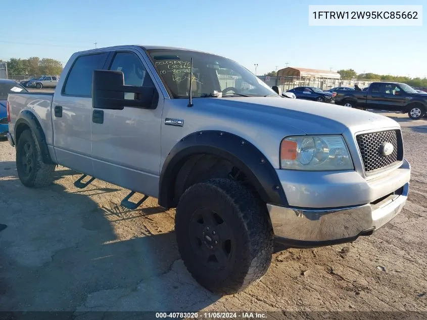 2005 Ford F-150 Xlt VIN: 1FTRW12W95KC85662 Lot: 40783020