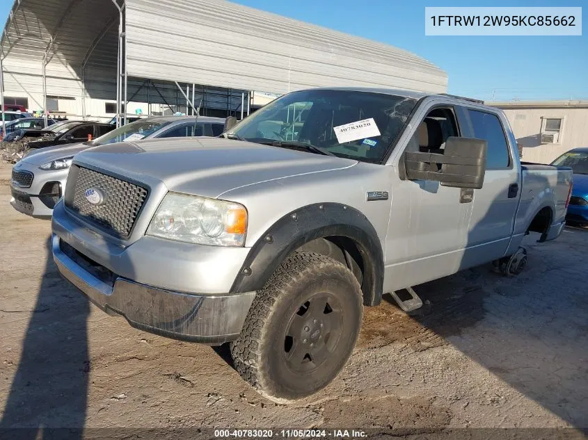 2005 Ford F-150 Xlt VIN: 1FTRW12W95KC85662 Lot: 40783020