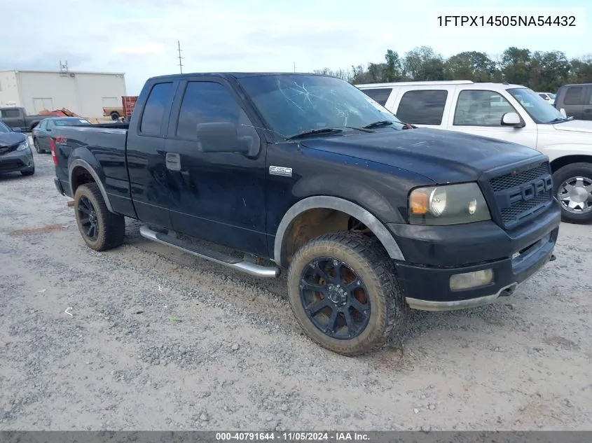 2005 Ford F-150 Fx4/Lariat/Xl/Xlt VIN: 1FTPX14505NA54432 Lot: 40791644