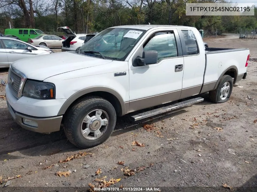 2005 Ford F-150 Lariat/Xl/Xlt VIN: 1FTPX12545NC02195 Lot: 40797078