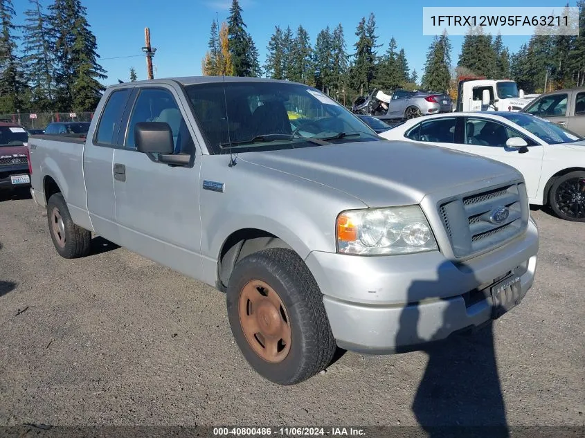 2005 Ford F-150 Stx/Xl/Xlt VIN: 1FTRX12W95FA63211 Lot: 40800486