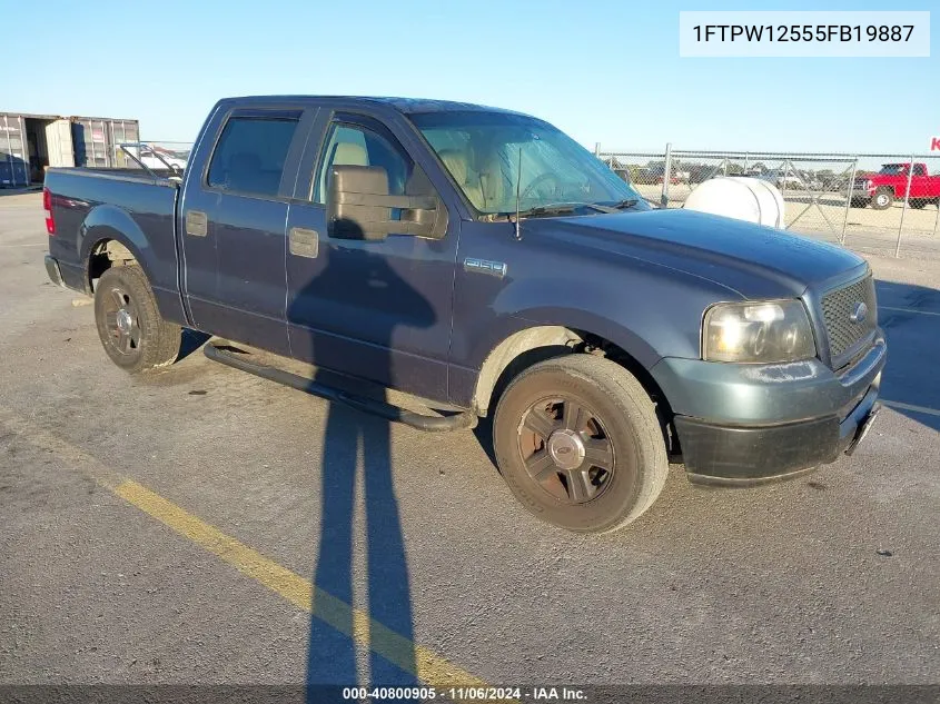 2005 Ford F-150 Lariat/Xlt VIN: 1FTPW12555FB19887 Lot: 40800905