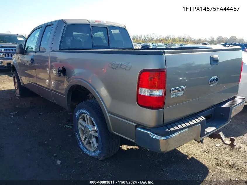 2005 Ford F-150 Fx4/Lariat/Xl/Xlt VIN: 1FTPX14575FA44457 Lot: 40803811